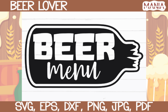 Beer Menu SVG Cut File: Premium Digital Assets