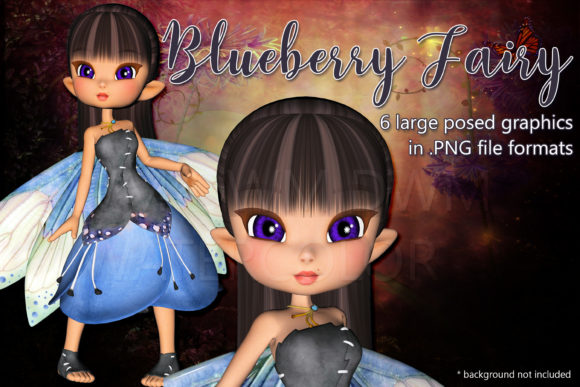 Blueberry Fairy Graphics: Elevating Design with Lifelike 3D Art