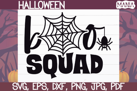 Boo Squad SVG Cut File for Halloween Projects