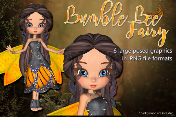 Bumble Bee Golden Wings Fairy Graphics: A Versatile Asset for Creative Designers
