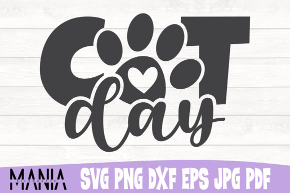 Cat Day SVG Cut File Design: A Versatile Creative Asset