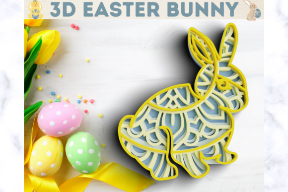 Charming Easter Bunny 3D Designs for Creative Projects
