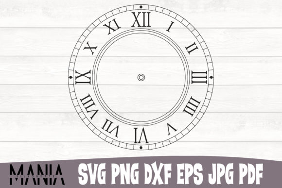 Clock Face Template 17: A Versatile Design Resource for Modern Makers