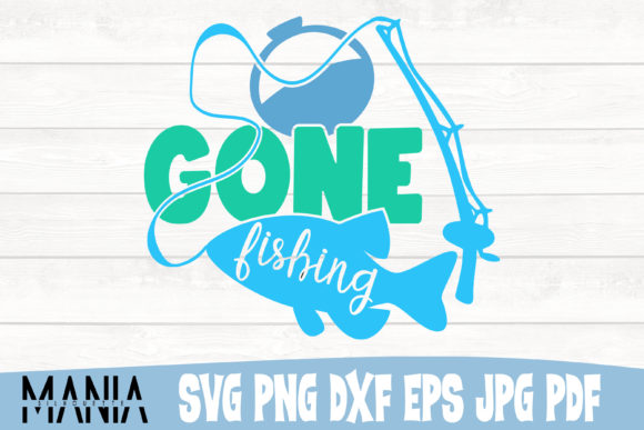 Gone Fishing SVG Cut File Design: Versatility Meant for Every Creator
