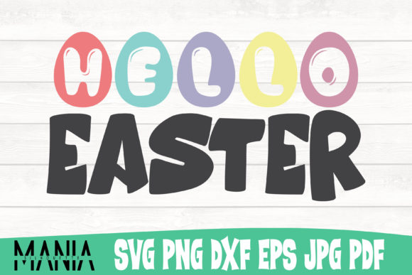 Hello Easter 2 SVG Cut File Design