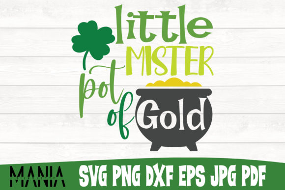 Little Mister Pot of Gold SVG Cut File – A Smart Choice for Crafters and Designers