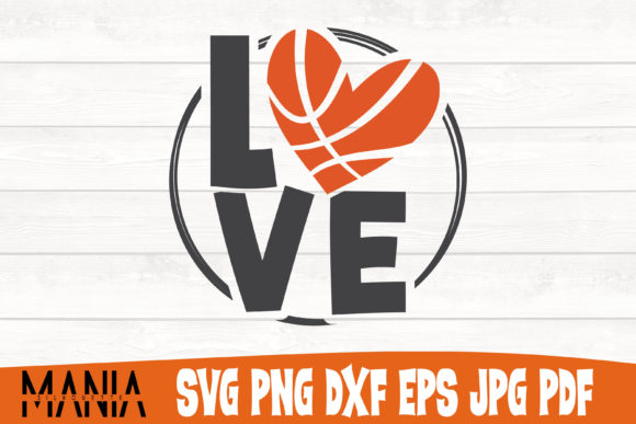 Love Circle Basketball SVG Cut File: Creative Design Made Effortless