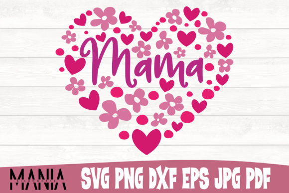 Mama Heart Design: Your Perfect Mother's Day Cut File for Creative Projects