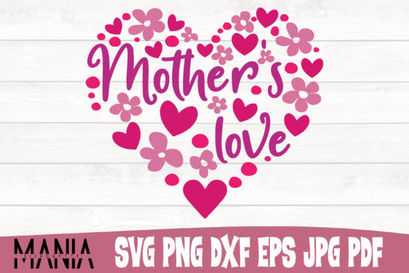 Mother s Love Heart Design Cut File: A Versatile Digital Art Solution