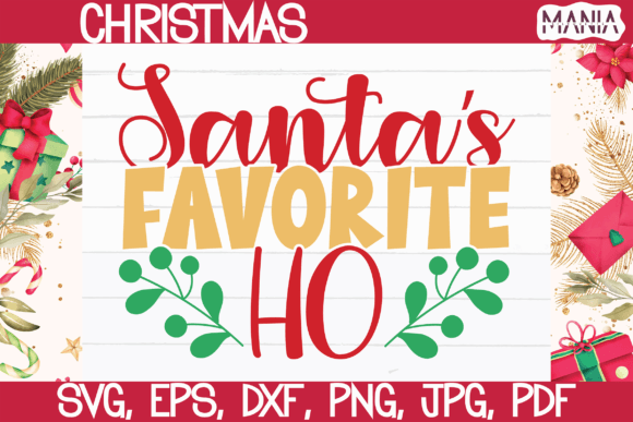 Santa's Favorite Ho SVG Cut File for Creative Design Projects